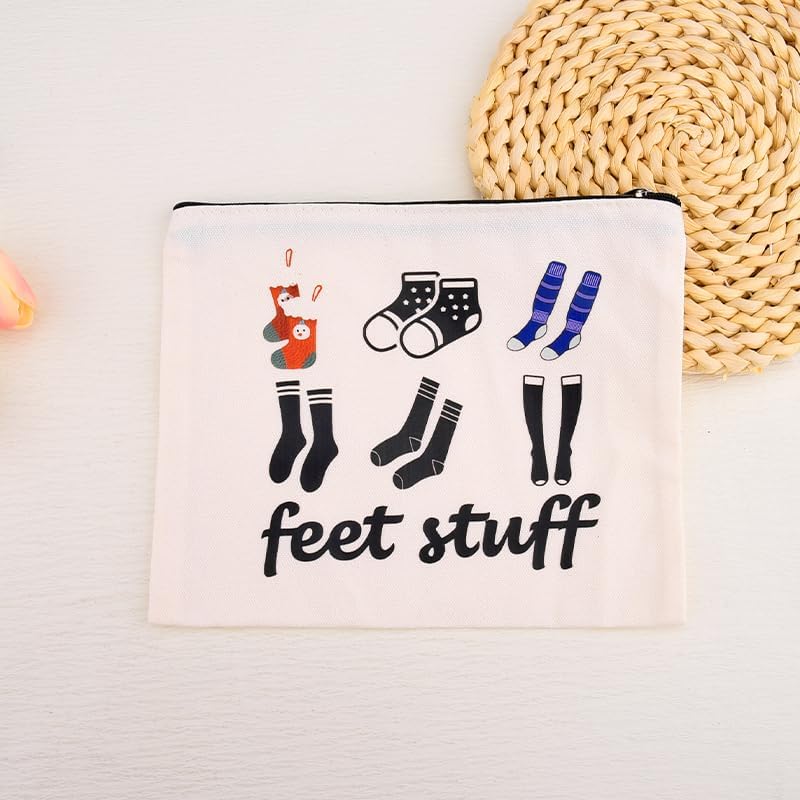 Feet Stuff Storage Bag for Women Men Travel Accessories Zipper Makeup Cosmetics - Image 6