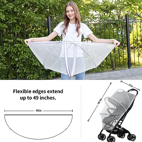 DUOMI Mosquito Net for Stroller, Encrypted Stroller Mosquito Net Full Cover - Image 4