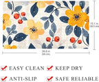 Shower Mat Non Slip, Florals Berries Anti Slip Bath Mat - Image 4