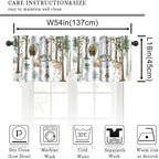Forest Animal Valance Curtain for Kids Cartoon Watercolour Cute Forest Birch - Image 3