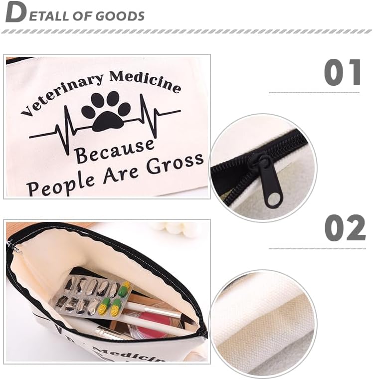 Veterinary Medicine Bag for Vet Tech Appreciation Gifts Funny Vet Canvas - Image 3