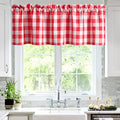Hiasan Buffalo Plaid Curtains Valances, 42W x 18L, 1 Panel by Hiasan