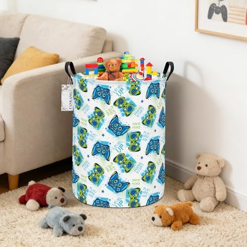 Game Storage Bin Foldable Nursery Basket - Image 4