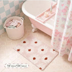 GRANNY SAYS Pink Daisy Bathroom Rug, Cute Bath Mat - Image 5