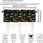 Dinosaur Valance Curtain for Boys Kids Nursery Playroom Room Decor Cartoon Dino - Image 3