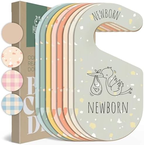 Colorful Baby Size Closet Dividers by Hippotale