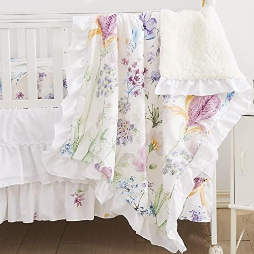 Brandream Gilrs Floral Bedding Boho Baby Bedding Watercolor Farmhouse Nursery by Brandream