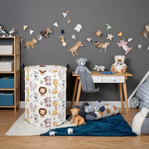 Animal Baby Laundry Basket Kids Hamper Animal Toy Storage Bin - Image 4