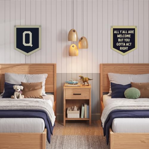 Lacama Toddler Boys Room Decor Name Pennant Flag Q Banner - Image 3