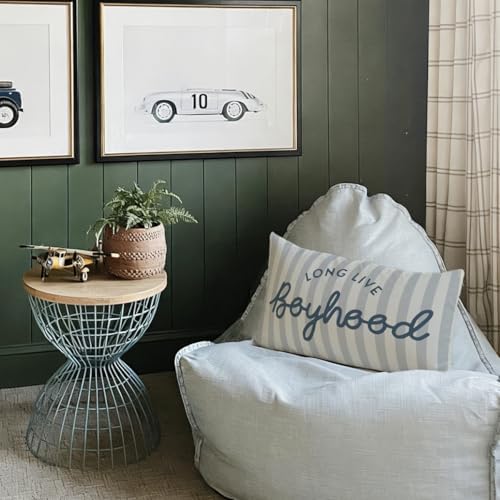 Long Live Boyhood Boys Room Throw Pillow Cover 12x20, Playroom Kids Throw - Image 6