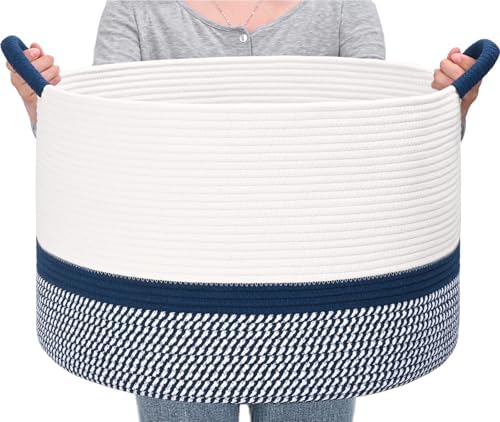 67L Large Blanket Basket, Woven Baskets - Image 7