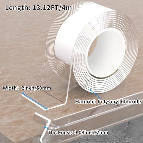 13.12 FT Edge Corner Protector Baby Proofing, Soft Clear Furniture Table Corner - Image 2