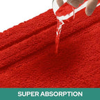 HOMEIDEAS Bathroom Rugs Sets 2 Piece, Super Soft and Absorbent Non Slip - Image 4