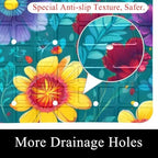 Bath Tub Shower Mat, Washable Bathtub Floor Mats, Suction Cups and Drain Holes - Image 2