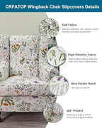 CRFATOP Wingback Chair Covers Wing Armchair Slipcovers - Image 3