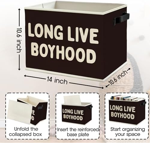 Long Live Boyhood Boys Storage Bins Box - Image 6