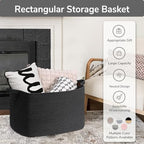 Goodpick 85L Large Woven Rope Blanket Basket - Image 7