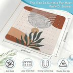 Leaves Square Anti Slip Shower Mats - Image 2