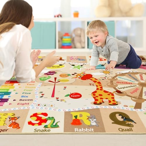 BENRON 3x5 Playroom Rug for Kids Washable, PlayMat - Image 4
