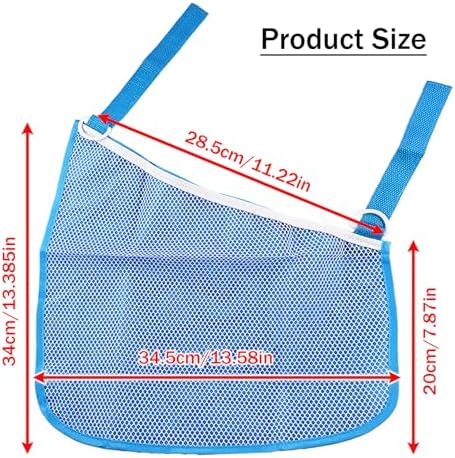 2PCS Universal Side Sling Stroller Cargo Net, Portable Storage Mesh Bag - Image 2