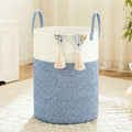 Laundry Basket, Woven Cotton Rope Laundry Hamper, 80L by Artfeel
