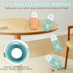 Silicone Sleeves for Pigeon Baby Bottles 8.1 oz, Anti Breakage Glass Baby - Image 2