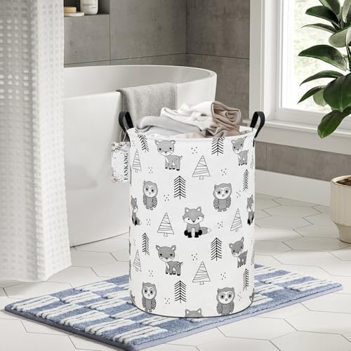 Storage Bin Foldable Nursery Organizer Basket Owl Animal - Image 3