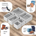 Simple Houseware Foldable Drawer Organizer Stocking Bin - Image 4