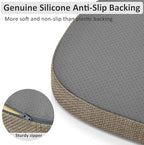 Shinnwa Dining Chair Cushions Set of 4, High-Resilience Foam Windsor Seat Pads - Image 4