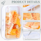 YOPCDJ 3 Pack Clear Hard Shell Zipper Case, Plastic Pouch - Image 4