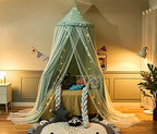 VETHIN Bed Canopy Double Layer Princess Round Dome Dreamy Mosquito Net Bedding - Image 4