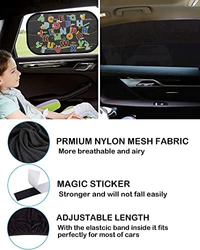 Tevlaphee Car Window Shades, 2 Pack Car Sunshade - Image 4