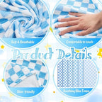 Fanfanwin 6 Pcs 30'' x 40'' Checkered Baby Blankets - Image 3