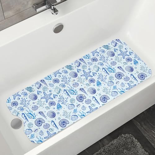 Non Slip Bathtub Mat, Extra Long Starfish Bath Mat - Image 7