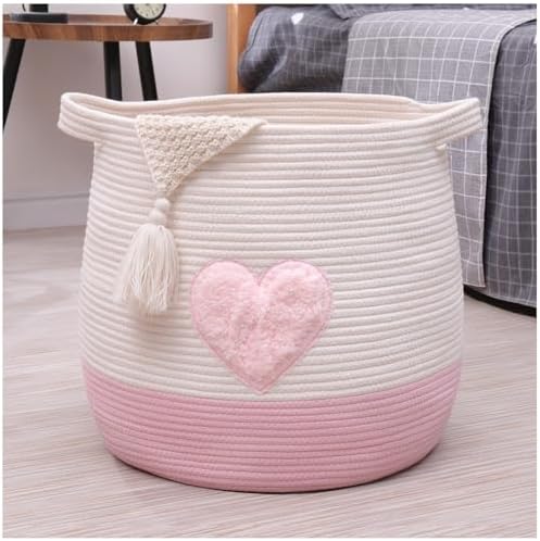 Large Cotton Rope Basket, Woven Storage Basket by childishness+ndup