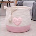 Large Cotton Rope Basket, Woven Storage Basket by childishness+ndup