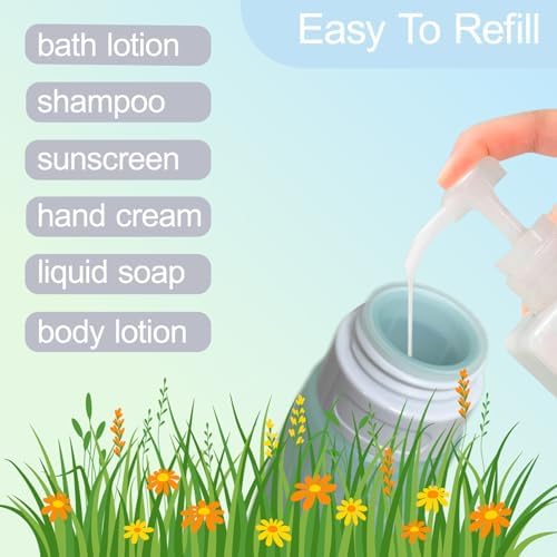 15 Pack Silicone Travel Bottles TSA Approved 3oz, Opal Shaped Leak Proof - Image 6