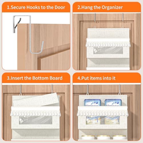 Aokeyee 5 Tier Over Door Organizer Nursery - Image 6