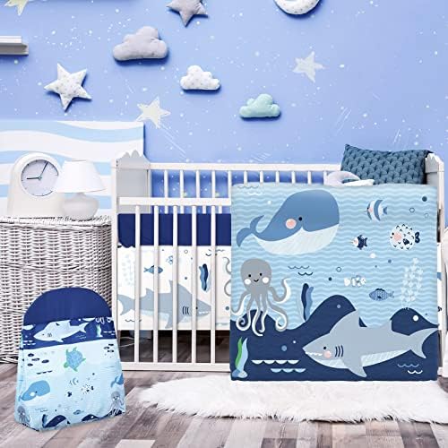 Rtteri 4 Pieces Baby Crib Bedding Set, Standard Nursery Size Soft by Rtteri