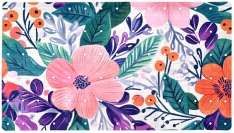 Shower Mat Non Slip, Flowers Berries Anti Slip Bath Mat by Anna+Cowper
