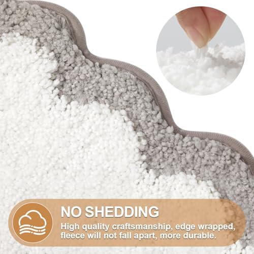 ORTIGIA Cute Scalloped Bathroom Rugs Set - Image 5