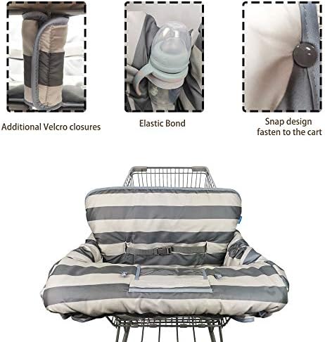 Shopping Cart Cover for Baby boy Girl, Grocery Cart Cushion Liner, Infant High - Image 4