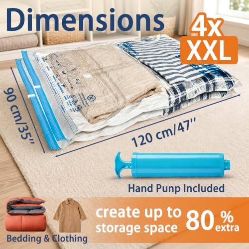 XXL Jumbo Vacuum Storage Bags, for Blanket, Comforters - Image 2
