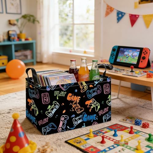 Rectangular Game Storage Basket - Image 5