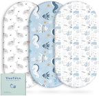 Yoofoss 3-Pack Bassinet Sheets for Boys Girls Universal Fit by YOOFOSS