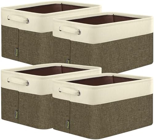 BALEINE 4 Pack Fabric Closet Storage Bins by BALEINE