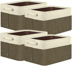 BALEINE 4 Pack Fabric Closet Storage Bins by BALEINE