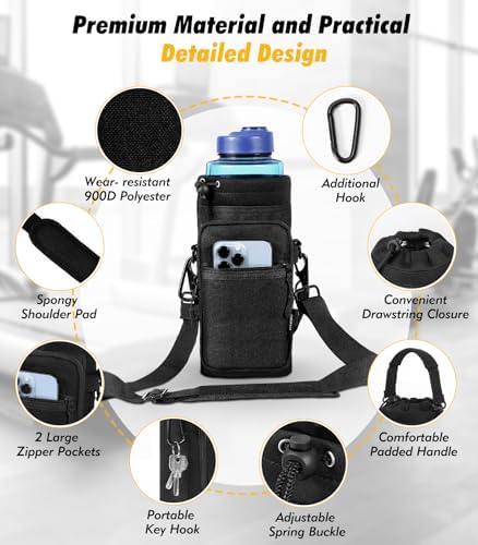 Nuovoware Magnetic Gym Bag, Water Bottle Carrier Holder - Image 3