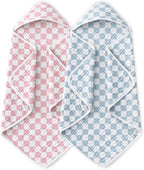 Yoofoss Hooded Baby Bath Towels 2 Pack 100% Muslin Organic Cotton by YOOFOSS