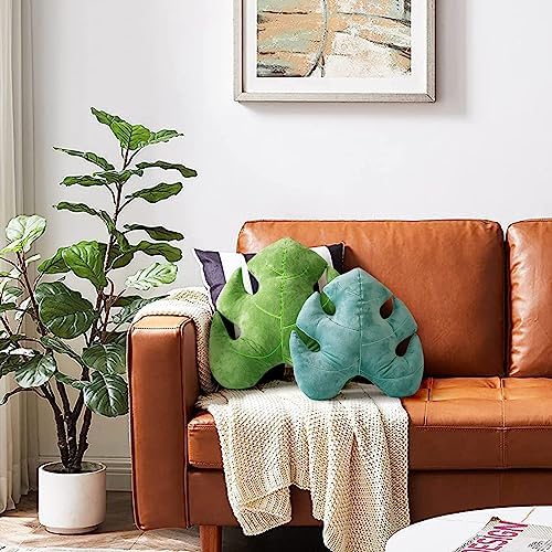 AELS Set of 2 3D Leaves Decorative Throw Pillows, Living Room Bedroom Nursery - Image 6